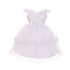 RainKids Baby Girls White Organza Tulle Bonnet Cape Christening Dress 3-24M - SophiasStyle.com